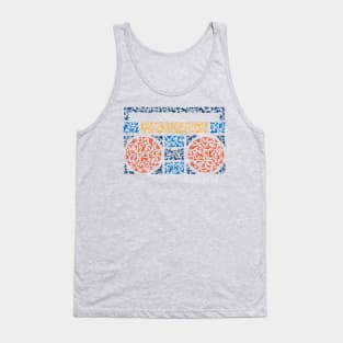 retro cassette player (retro color) Tank Top